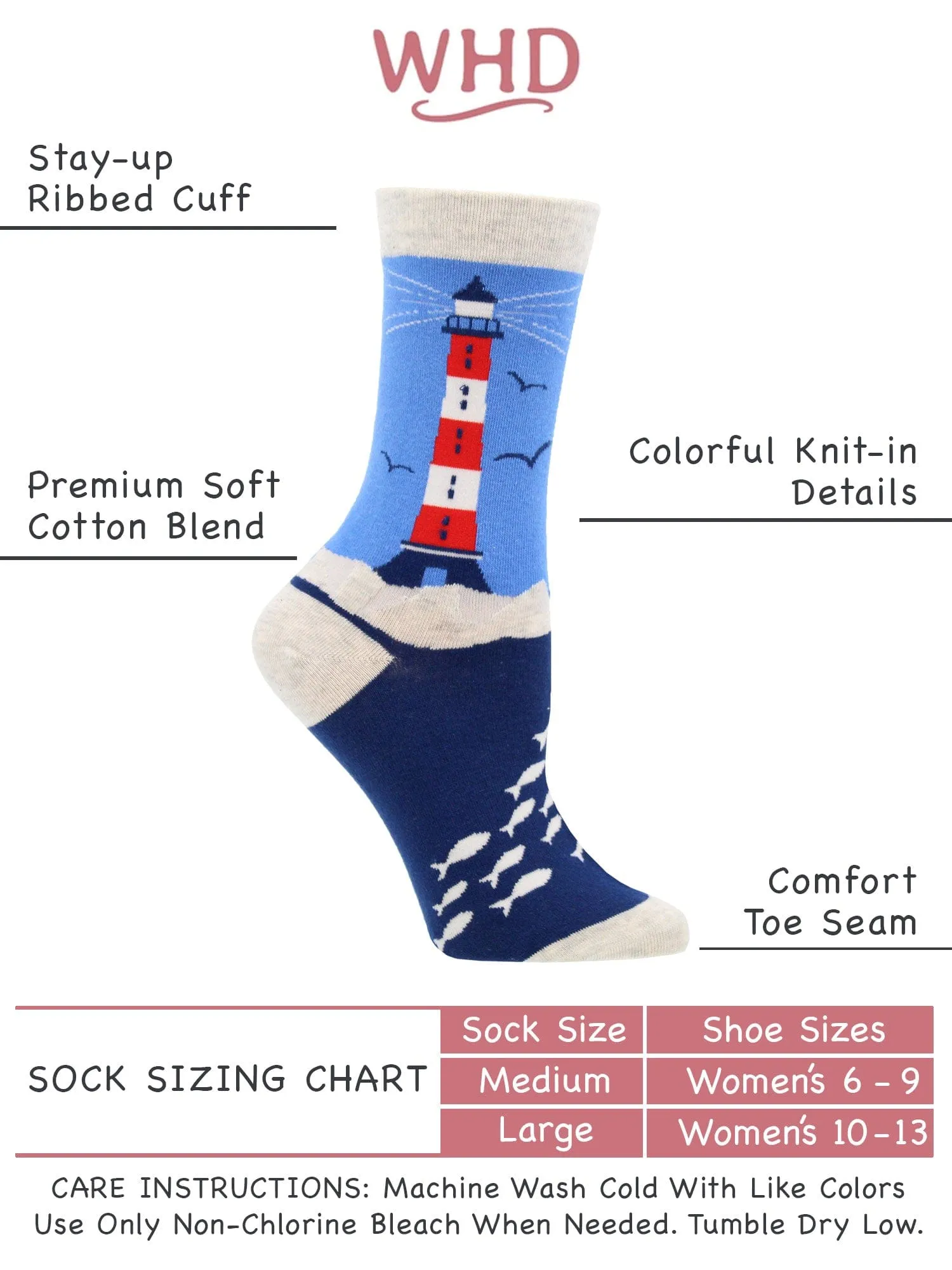 Lighthouse Socks for Perfect Ocean Lovers Gift