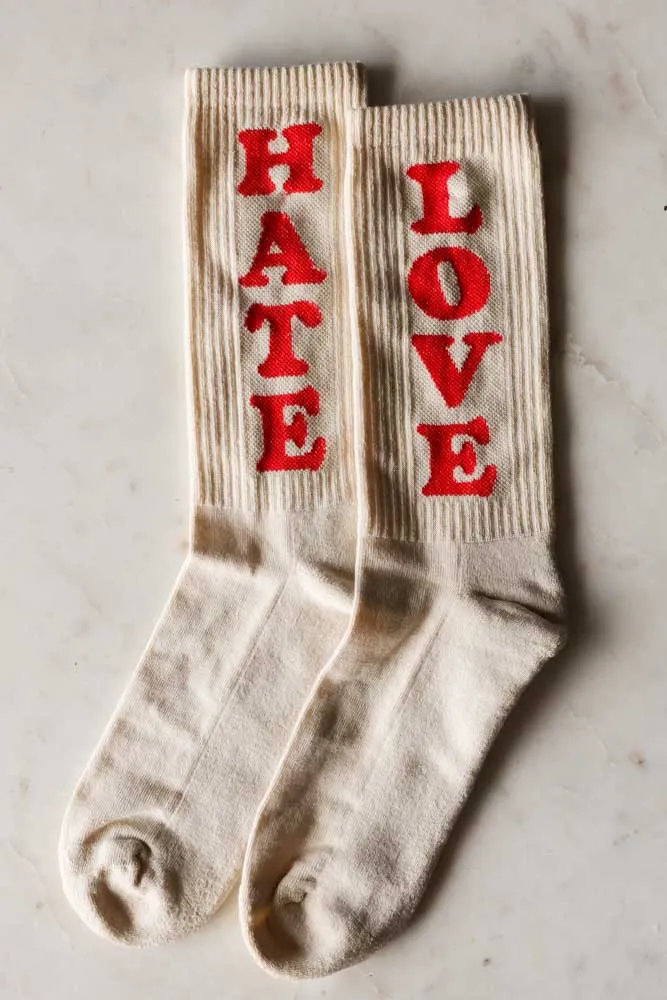 Love & Hate Unisex Socks