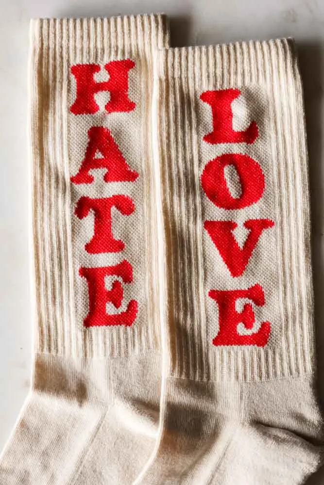 Love & Hate Unisex Socks