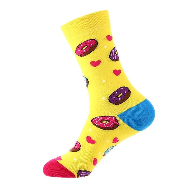 Macaron Geometric Animal Cotton Socks 62762386C