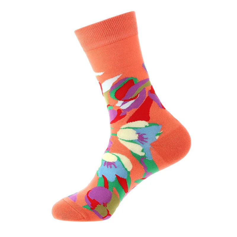 Macaron Geometric Animal Cotton Socks 62762386C