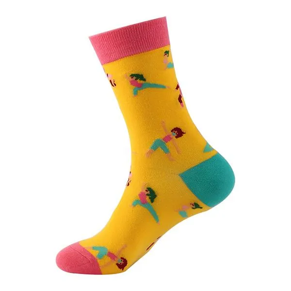 Macaron Geometric Animal Cotton Socks 62762386C