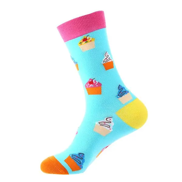 Macaron Geometric Animal Cotton Socks 62762386C