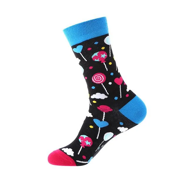 Macaron Geometric Animal Cotton Socks 62762386C