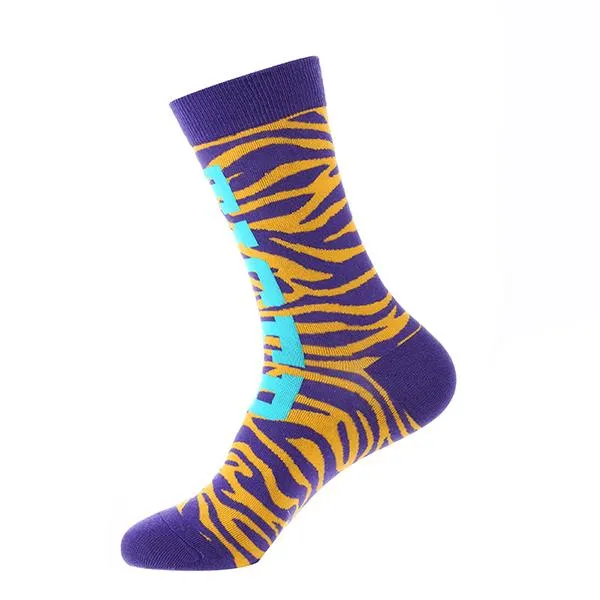 Macaron Geometric Animal Cotton Socks 62762386C