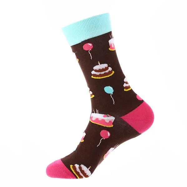 Macaron Geometric Animal Cotton Socks 62762386C