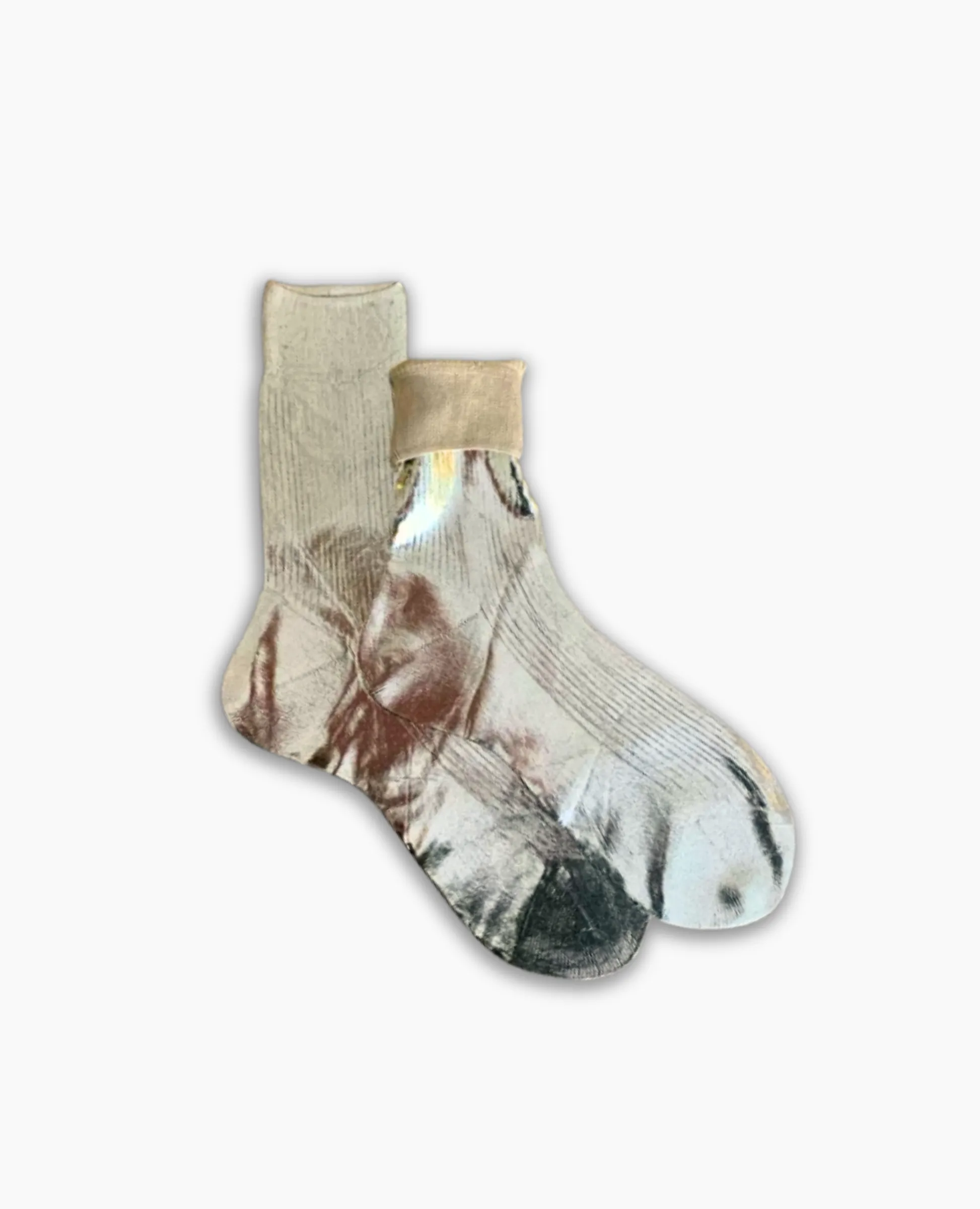 Maria La Rosa Platino Silk Socks