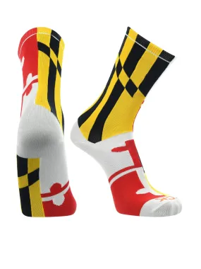 Maryland Flag Crew Socks