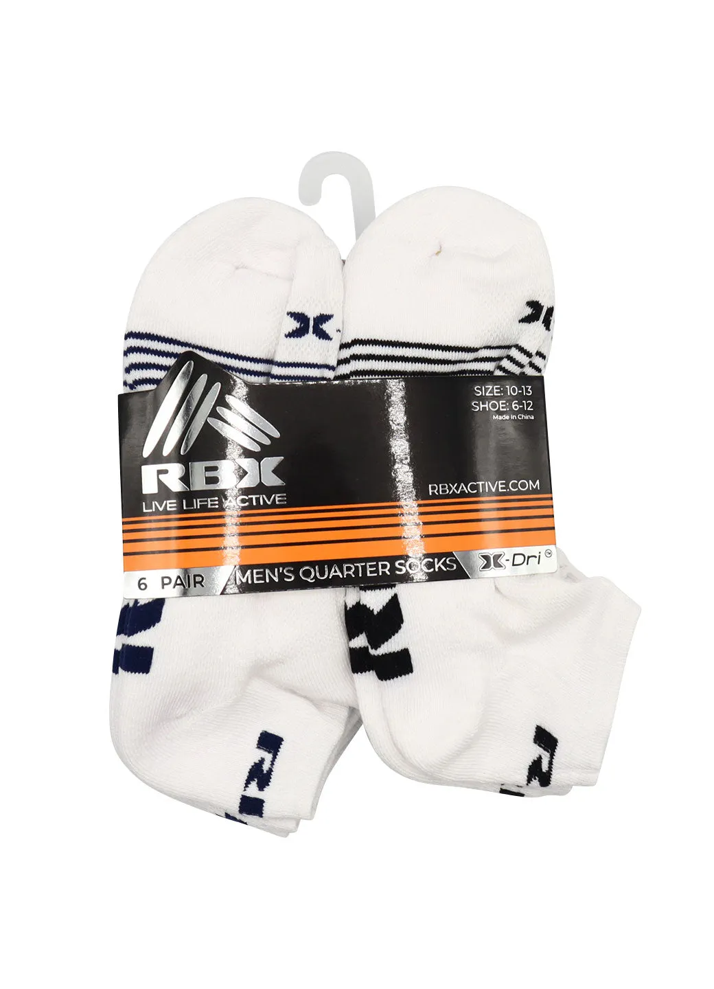 Men's 6-Pack Quarter Socks