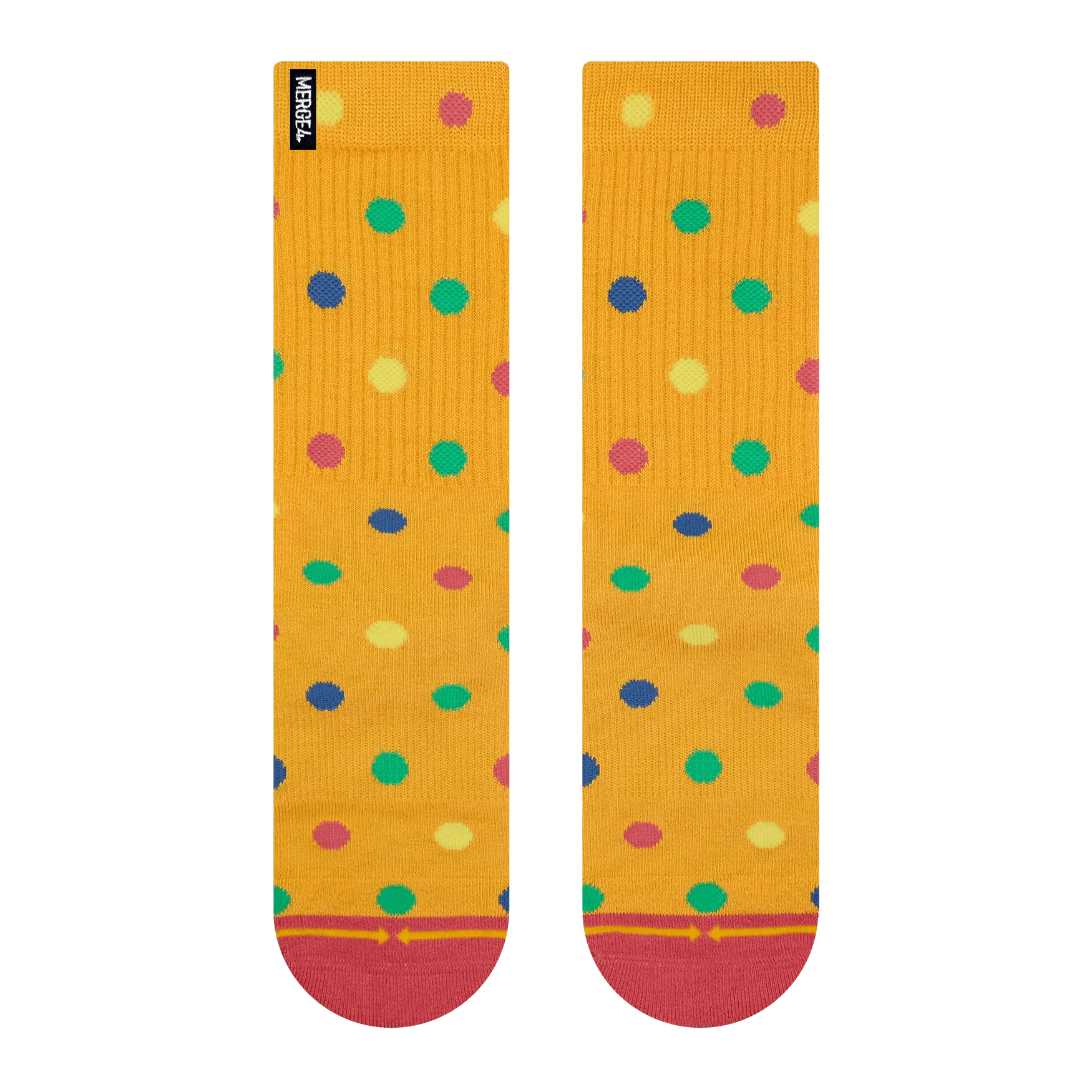 Merge4 x Spidey De Montrond Bamboo Blend Clown Polka Dots Crew Socks