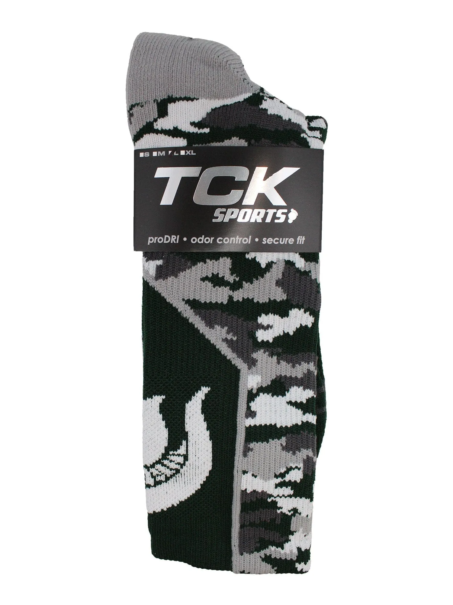 Michigan State Spartans Camo Crew Socks