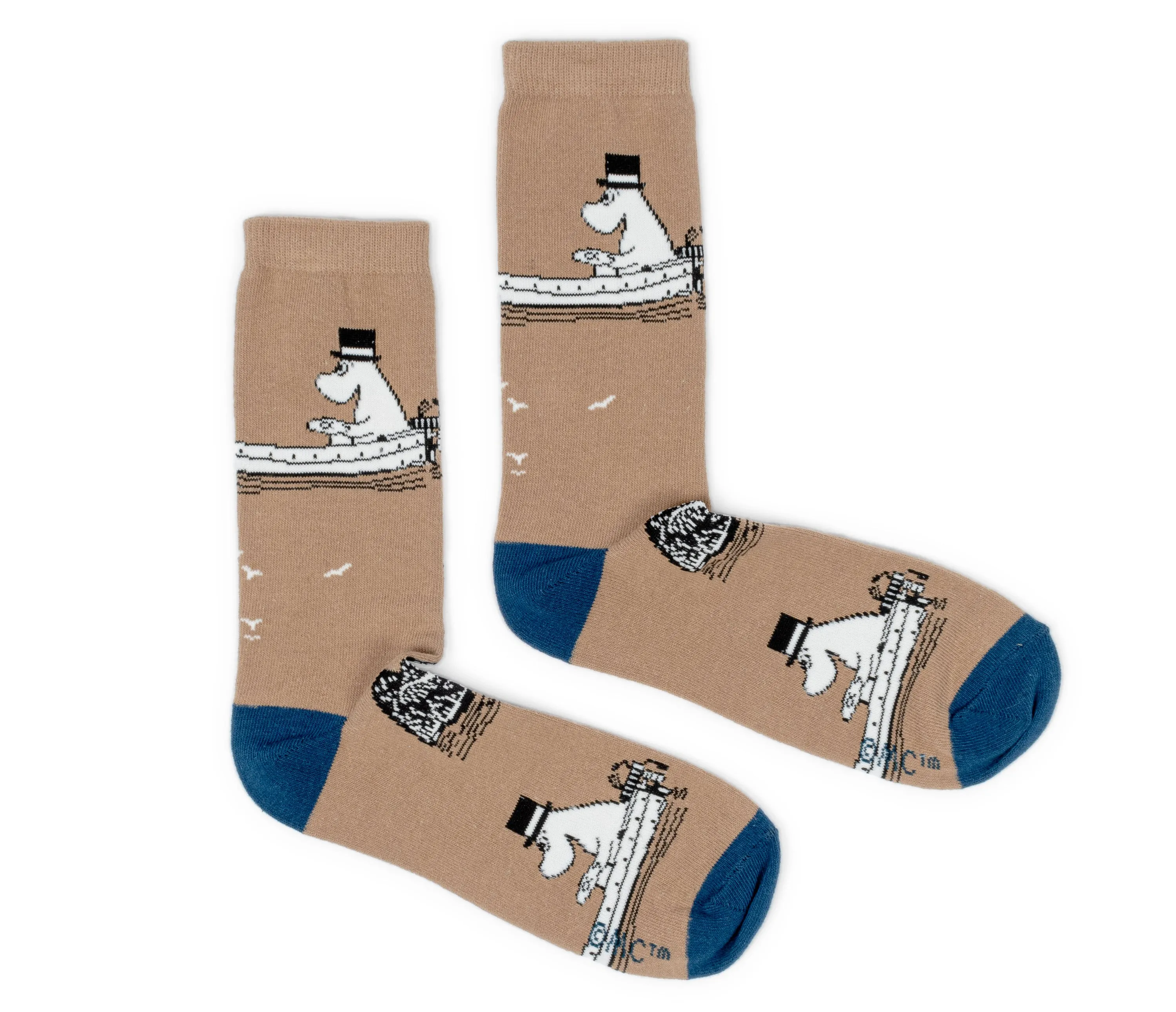 Moominpappa Boating Men Socks - Beige