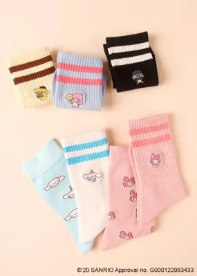 My Melody & Friends Two-Pair sock set - MINISO x SANRIO