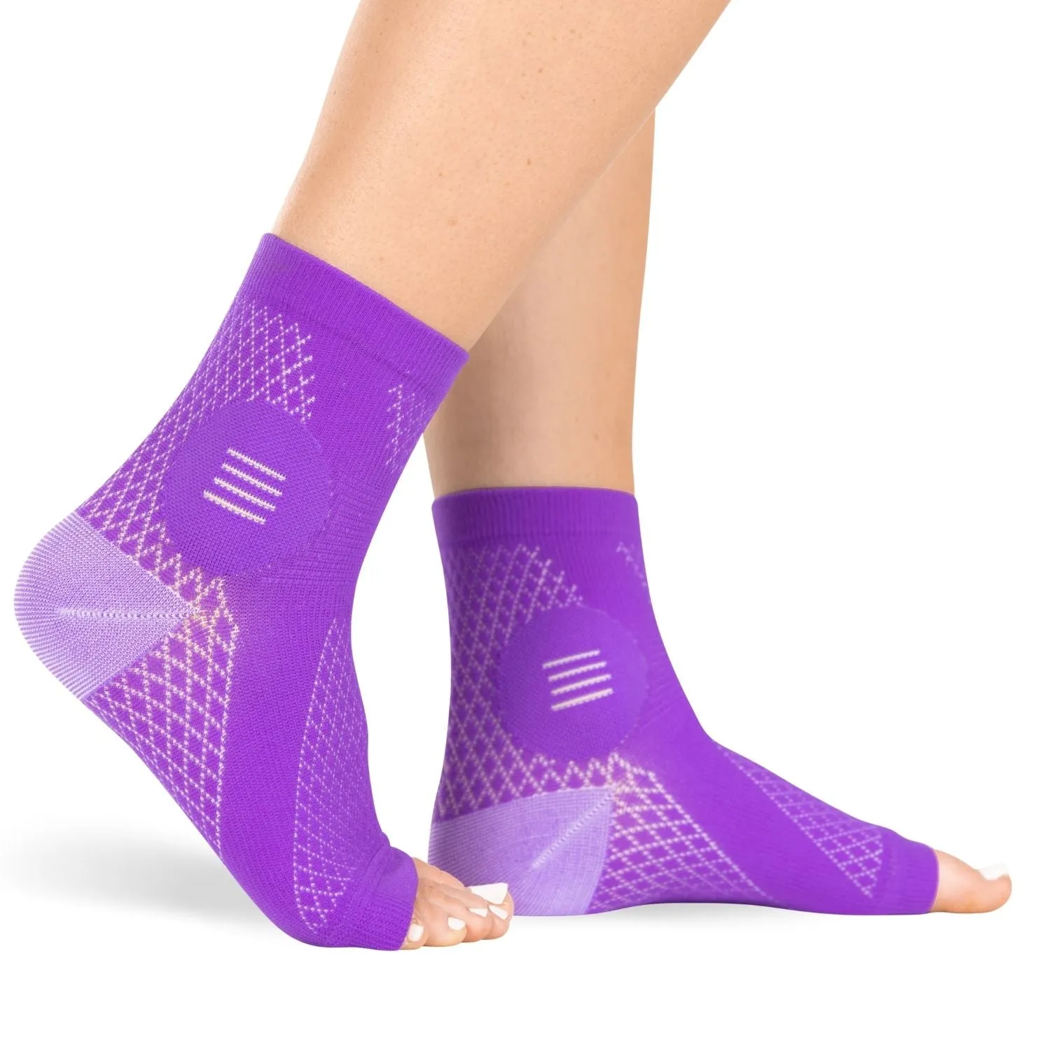 Neuropathy Socks | Compression Toeless Foot Pain Relief Sleeves for Diabetics and Peripheral Treatment (Pair)