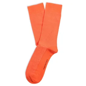 Originals Champagne Pique Socks Pumpkin Orange