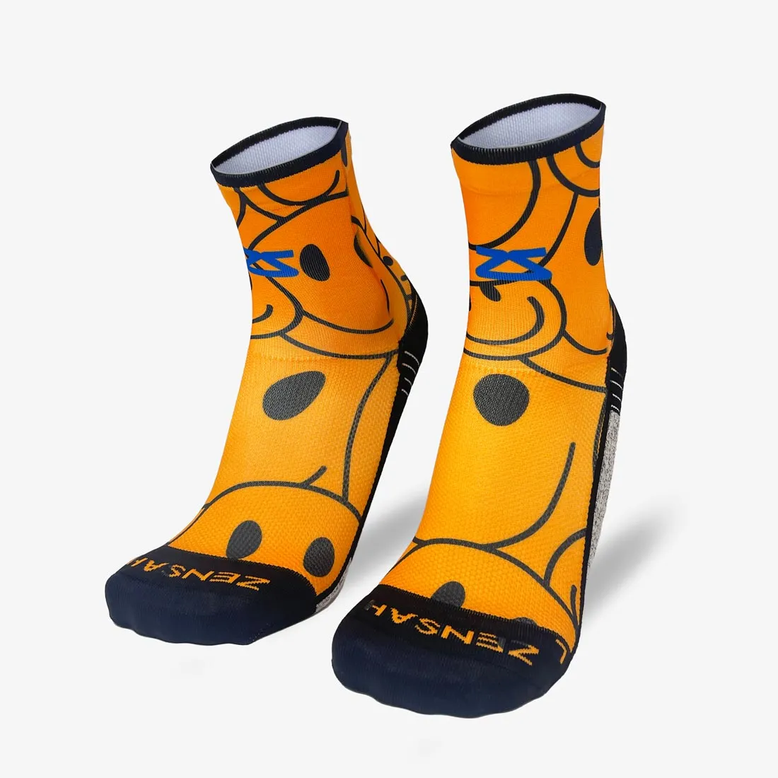 Overlapping Smileys Socks (Mini-Crew)