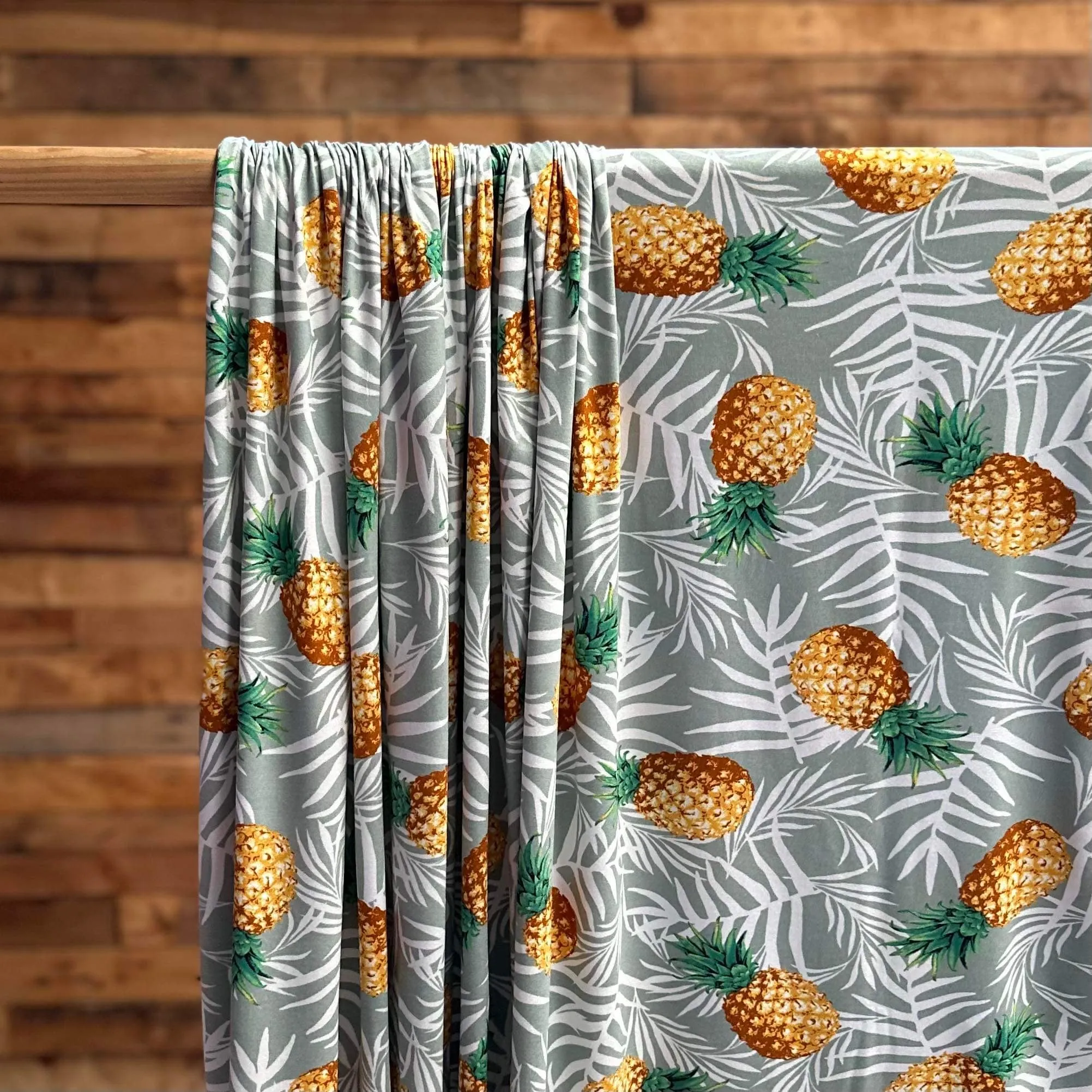 Palm & Pineapple Rayon Spandex