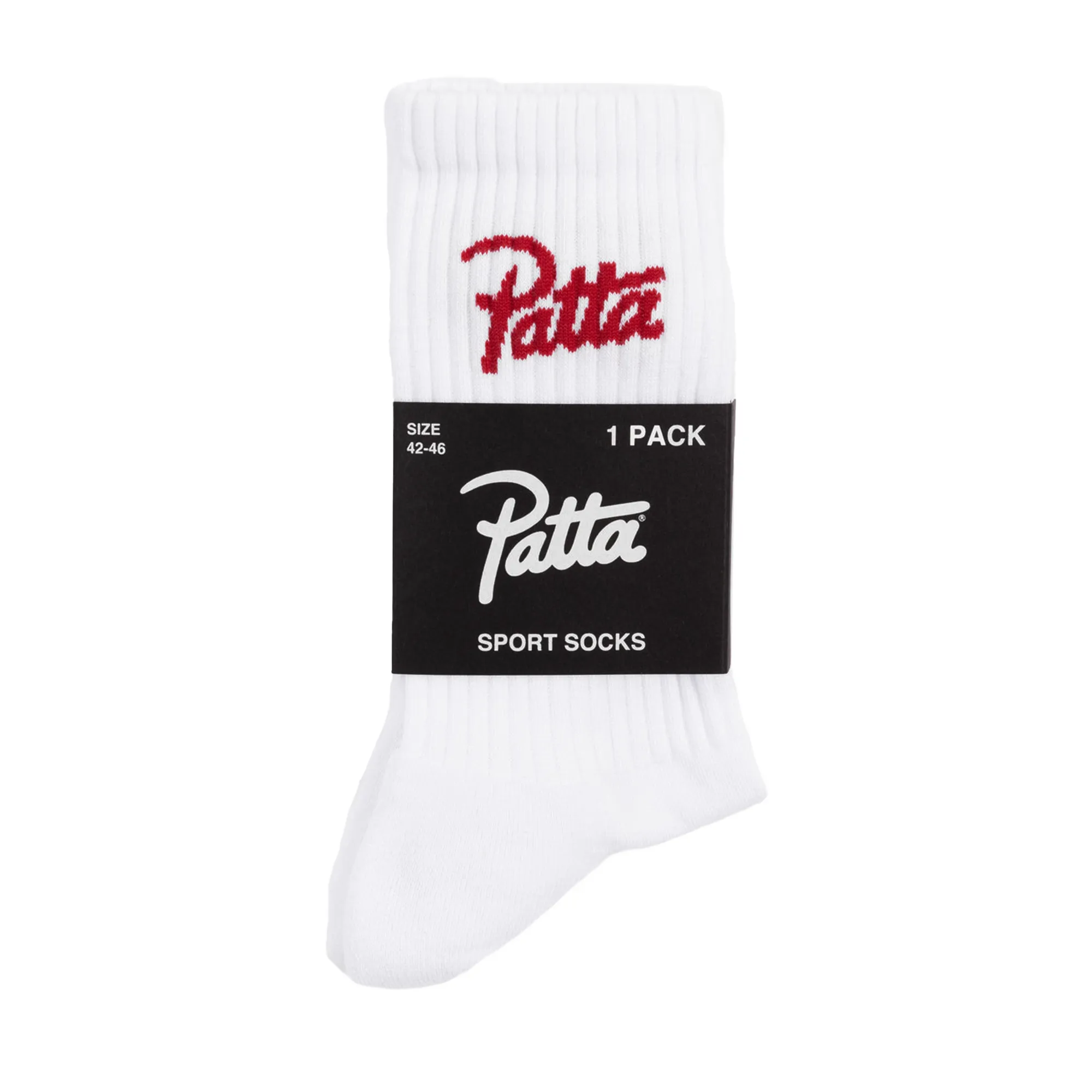 Patta Script Logo Sport Socks - White