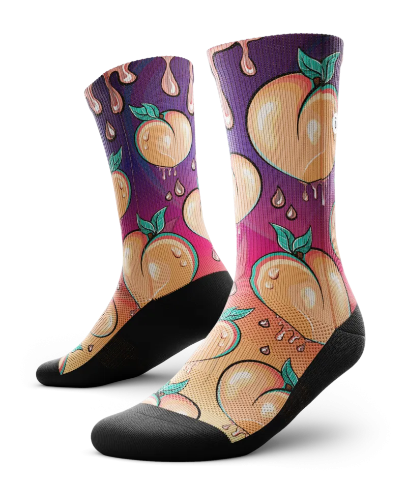 Peachy Crew Socks