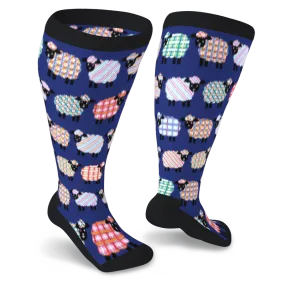 Quilted Sheep Non-Binding Diabetic Socks