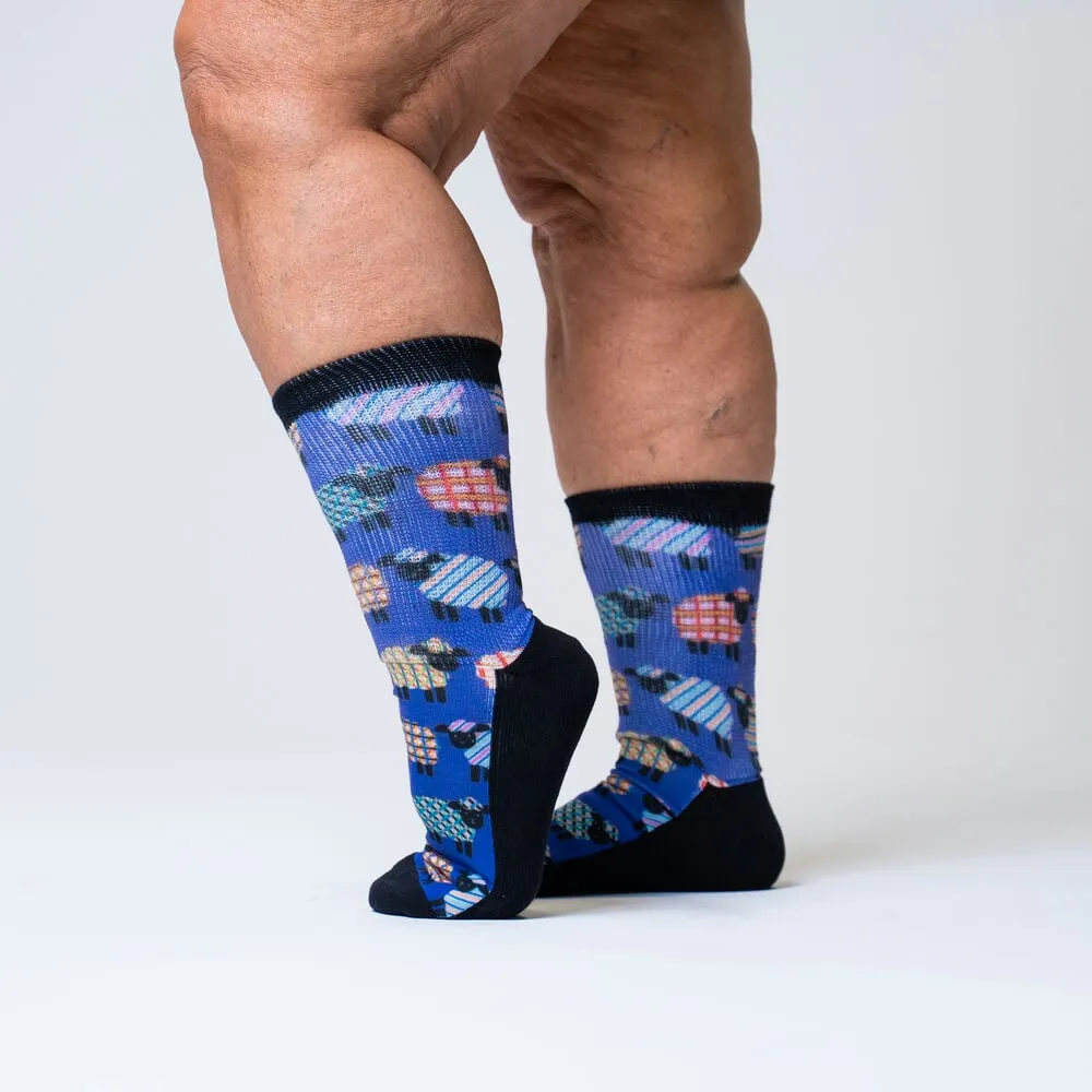 Quilted Sheep Non-Binding Diabetic Socks