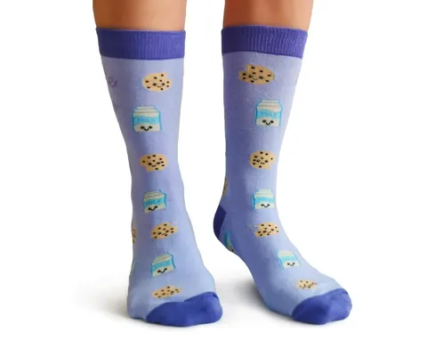 "Bite Me" Cotton Crew Socks by Uptown Sox - Medium