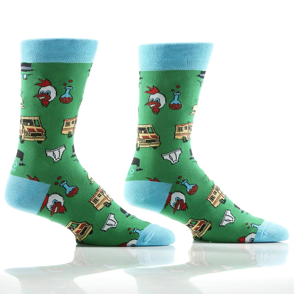 "In The Lab" Cotton Dress Crew Socks by YO Sox - SALE