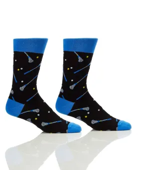 "Lacrosse" Cotton Crew Socks by YO Sox - Large