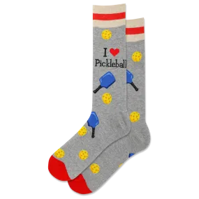 "Pickleball" Cotton Crew Socks by Hot Sox