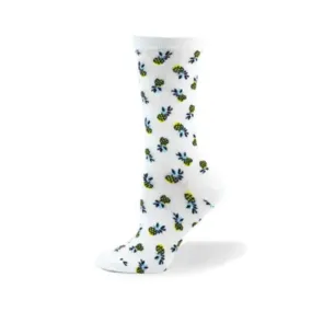 "Pineapple" Cotton Dress Socks by Point Zero-Medium