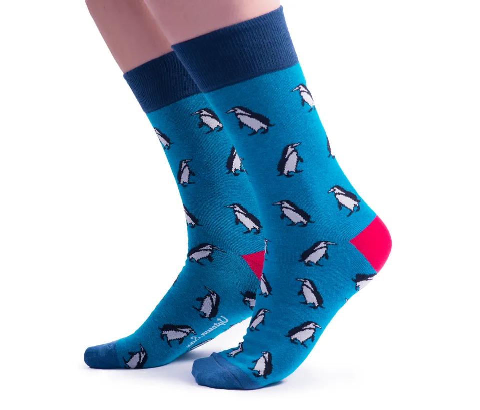 "Rockhopper" Cotton Crew Socks by Uptown Sox - Large