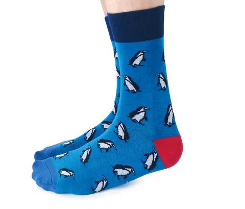 "Rockhopper" Cotton Crew Socks by Uptown Sox - Large