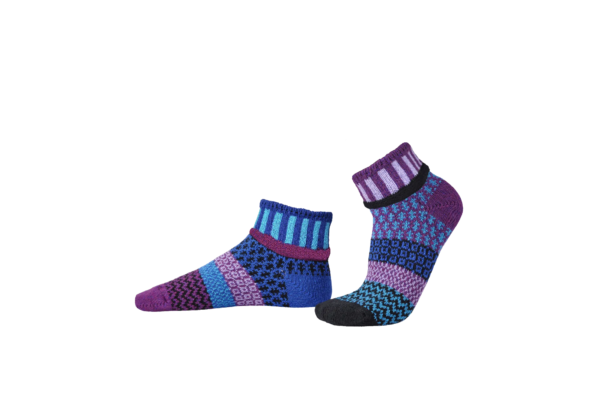 Raspberry Quarter Socks