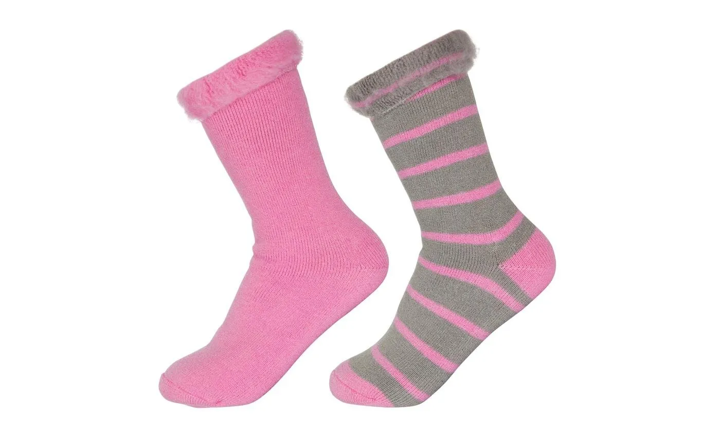 REFLEX Brushed Lined Thermal Heat Socks (2-Pairs)