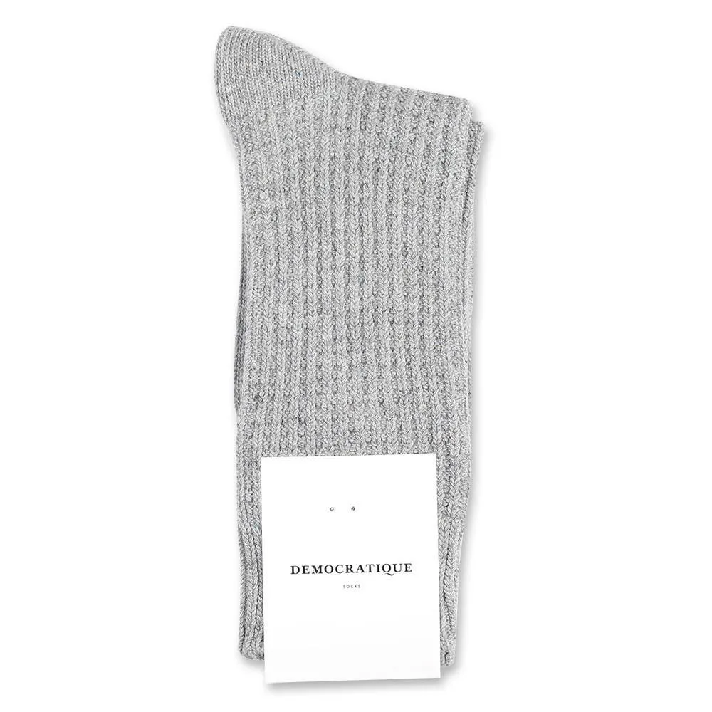 Relax Waffle Knit Supermelange Socks Knit Supermelange Light Grey Melange