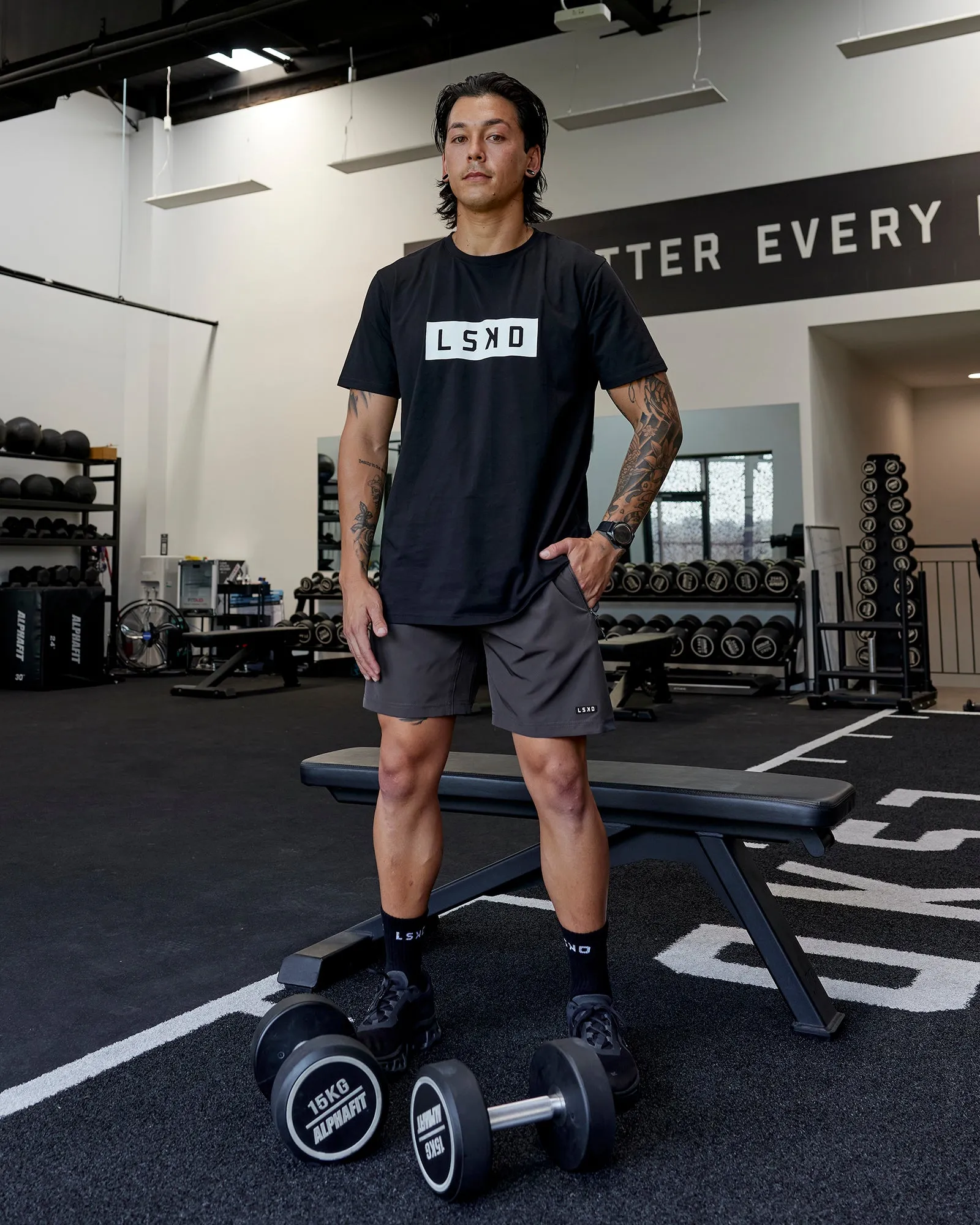 Rep 7'' Performance Short - Asphalt