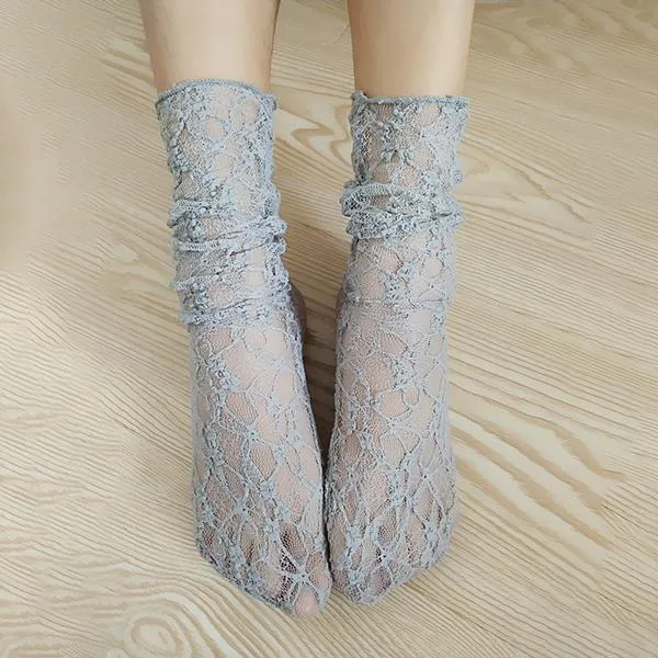 Retro Lace Hollow Lace Socks 26256426C