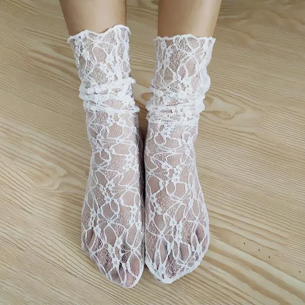 Retro Lace Hollow Lace Socks 26256426C