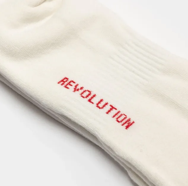 REVOLUTION - Brand Sock / 8905 - White