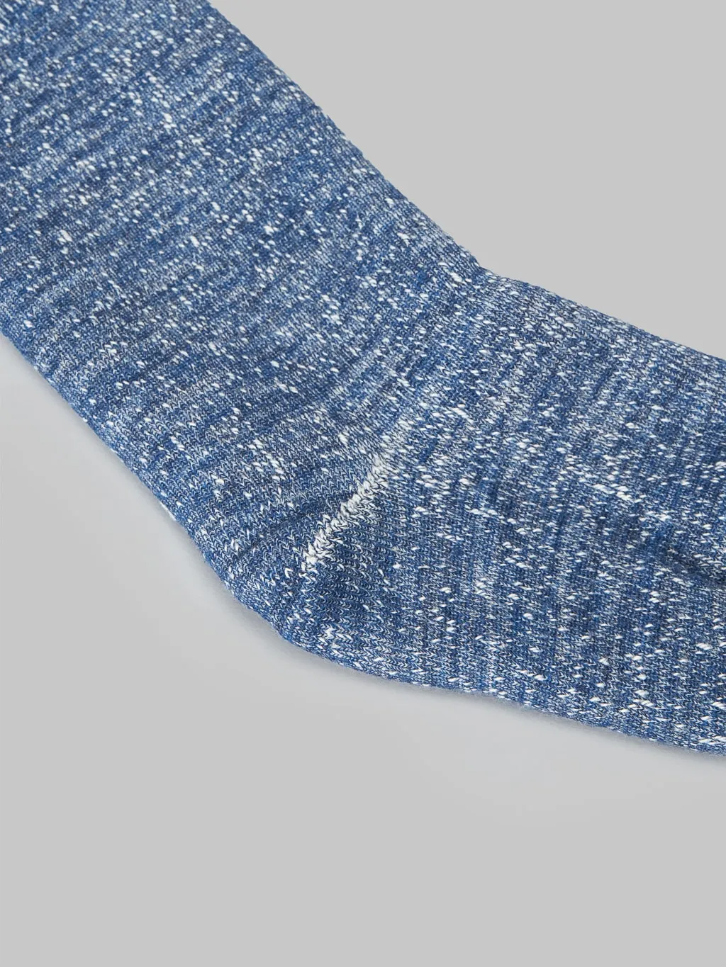 ROTOTO Double Face Crew Socks "Merino Wool & Organic Cotton" Deep Ocean