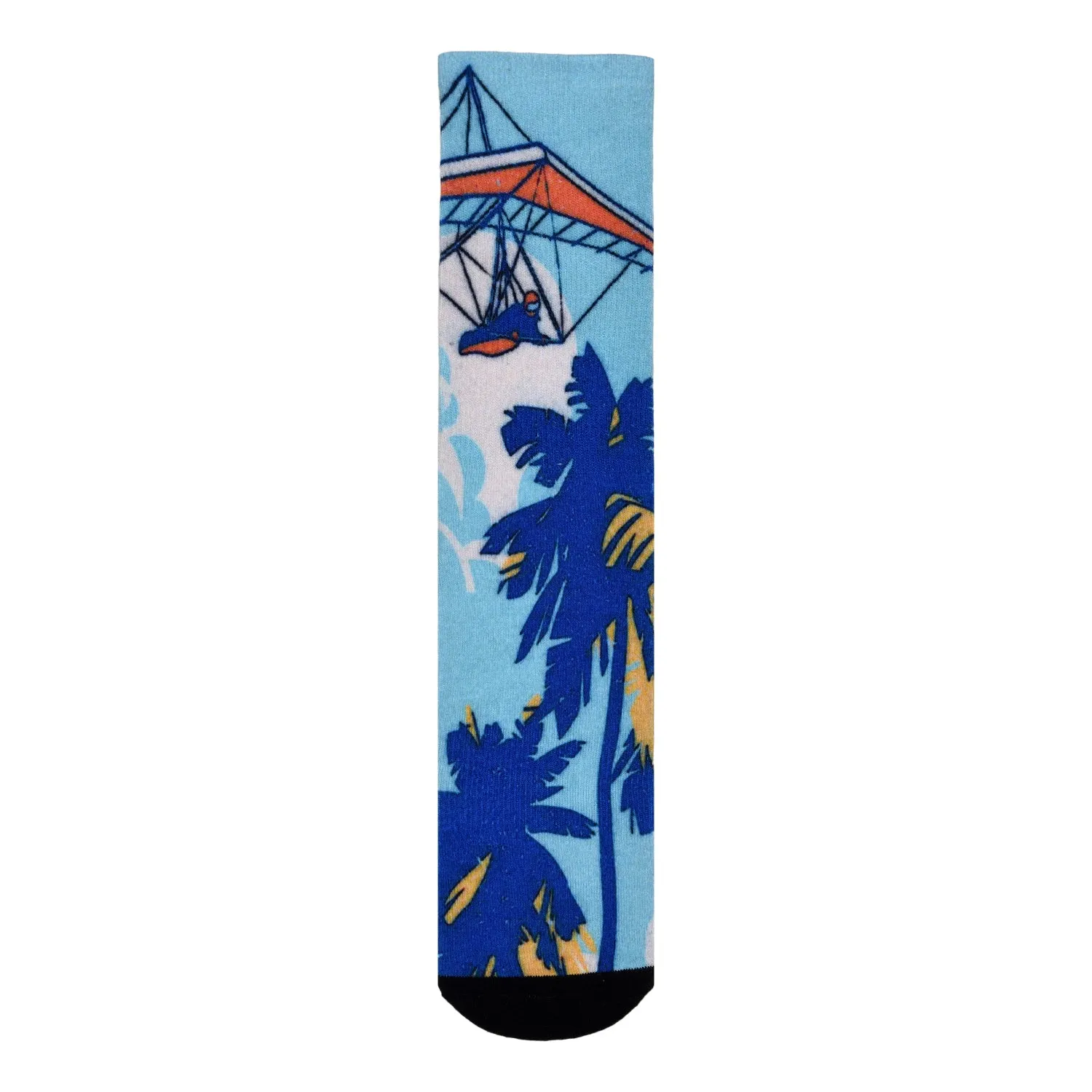 Sierra Socks Gliding Through Paradise Pattern CoolMax Socks, Nature Collection for Men & Women Eco-Friendly Crew Socks