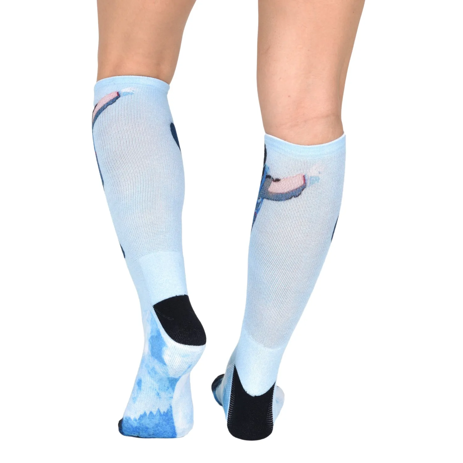 Sierra Socks Sky High Pattern CoolMax Socks, Nature Collection for Men & Women Eco-Friendly Crew Socks