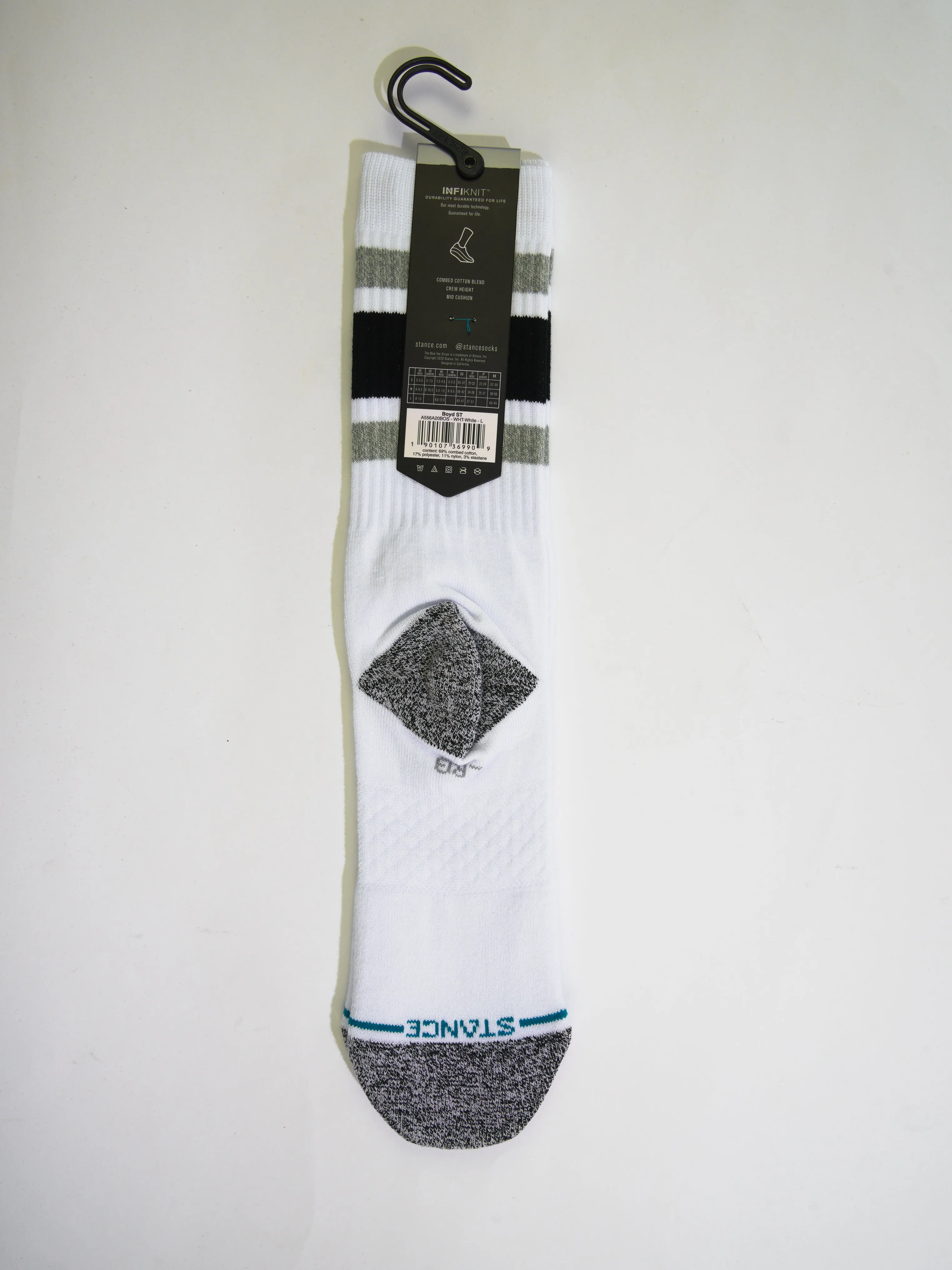 Stance - Boyd St Infiknit Performance Socks - White / Black