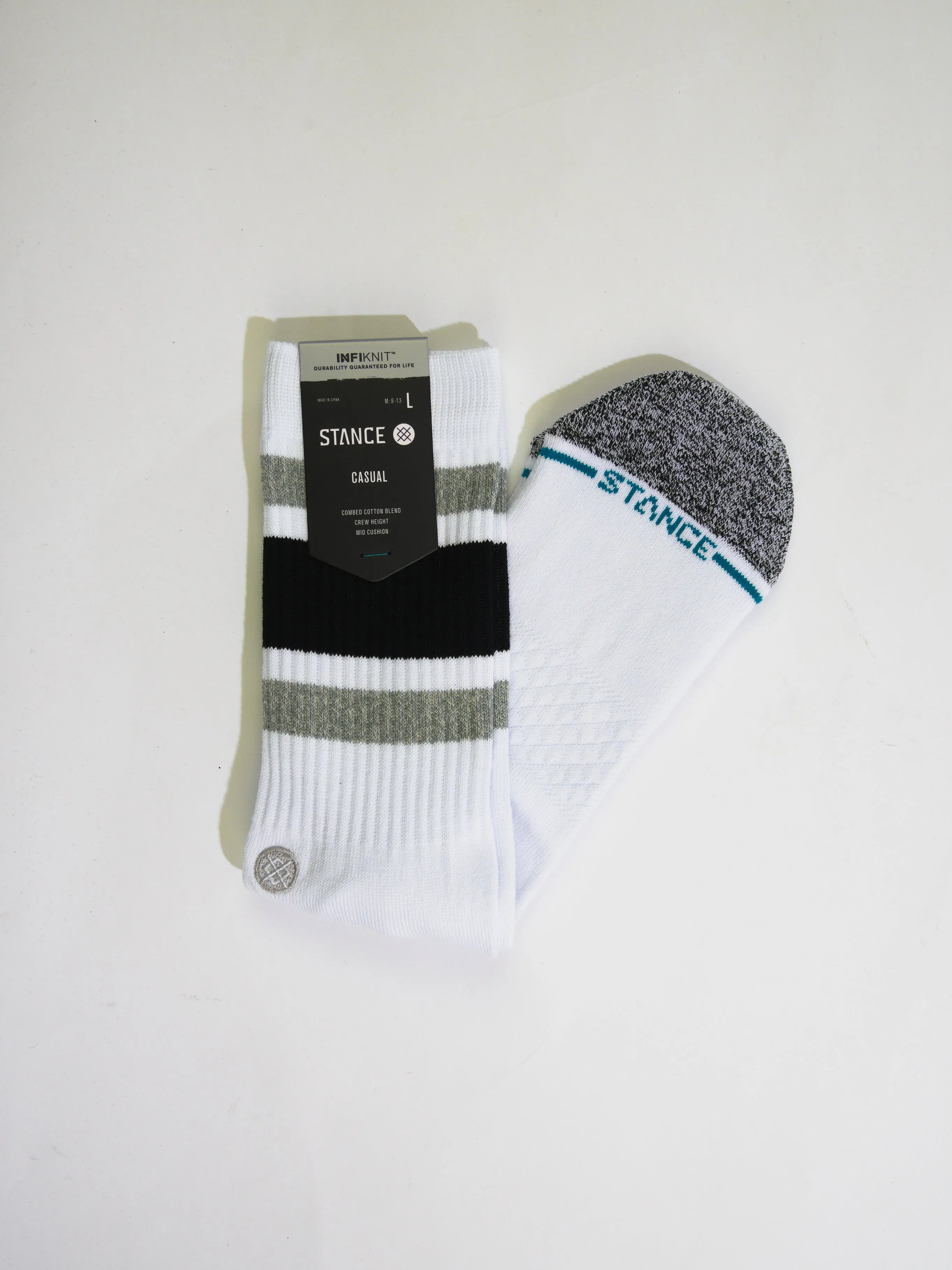 Stance - Boyd St Infiknit Performance Socks - White / Black