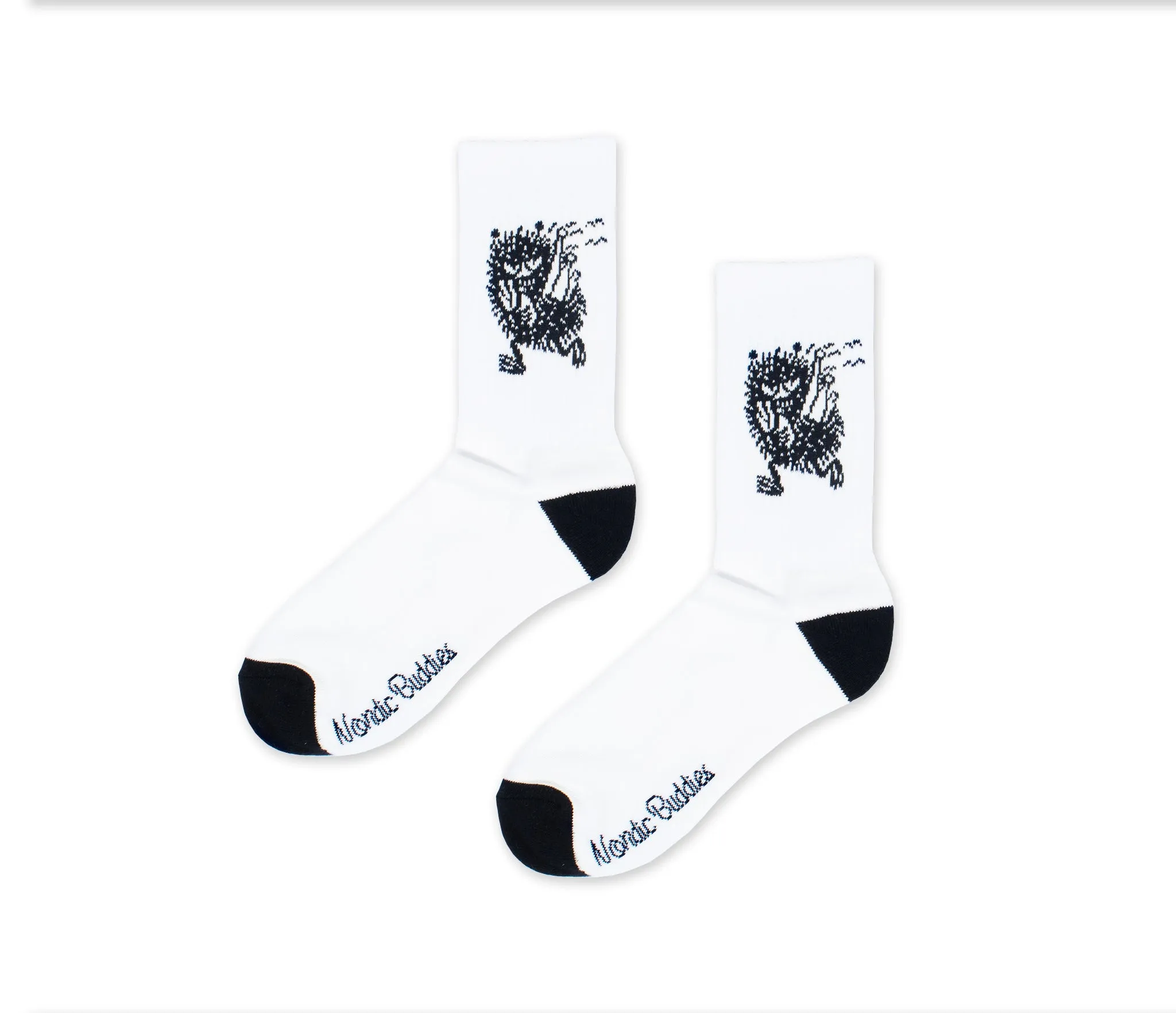 Stinky's Getaway Retro Men Socks - White