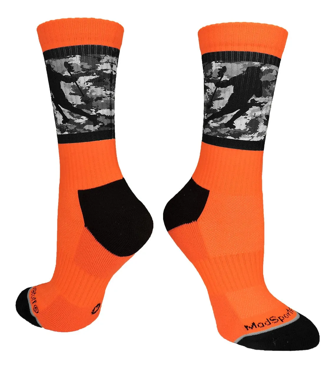 Sublimated Lacrosse Player Athletic Crew Socks