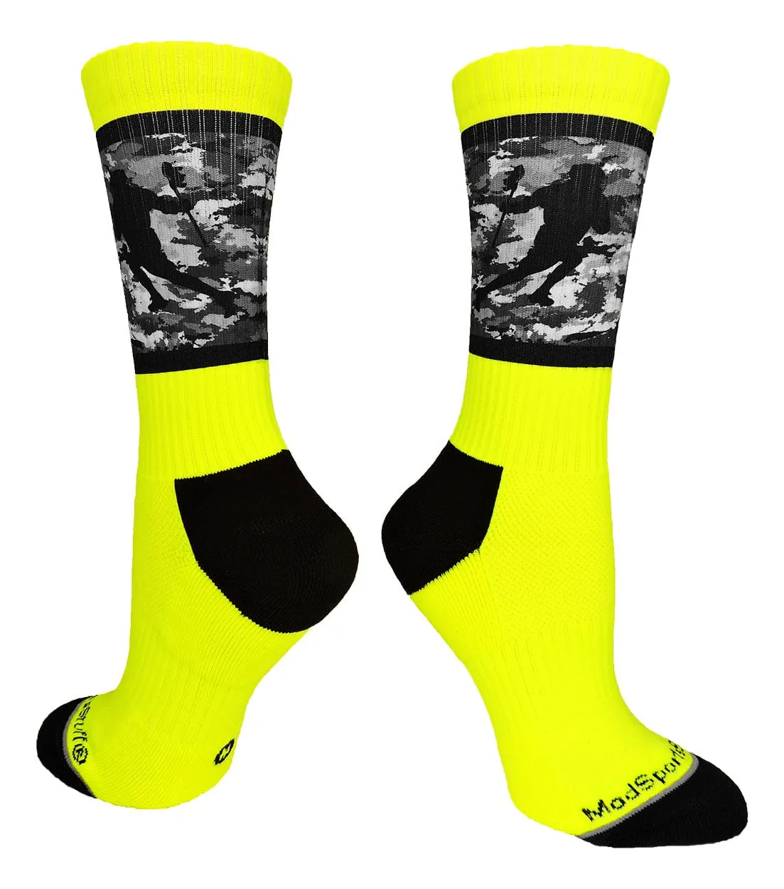 Sublimated Lacrosse Player Athletic Crew Socks