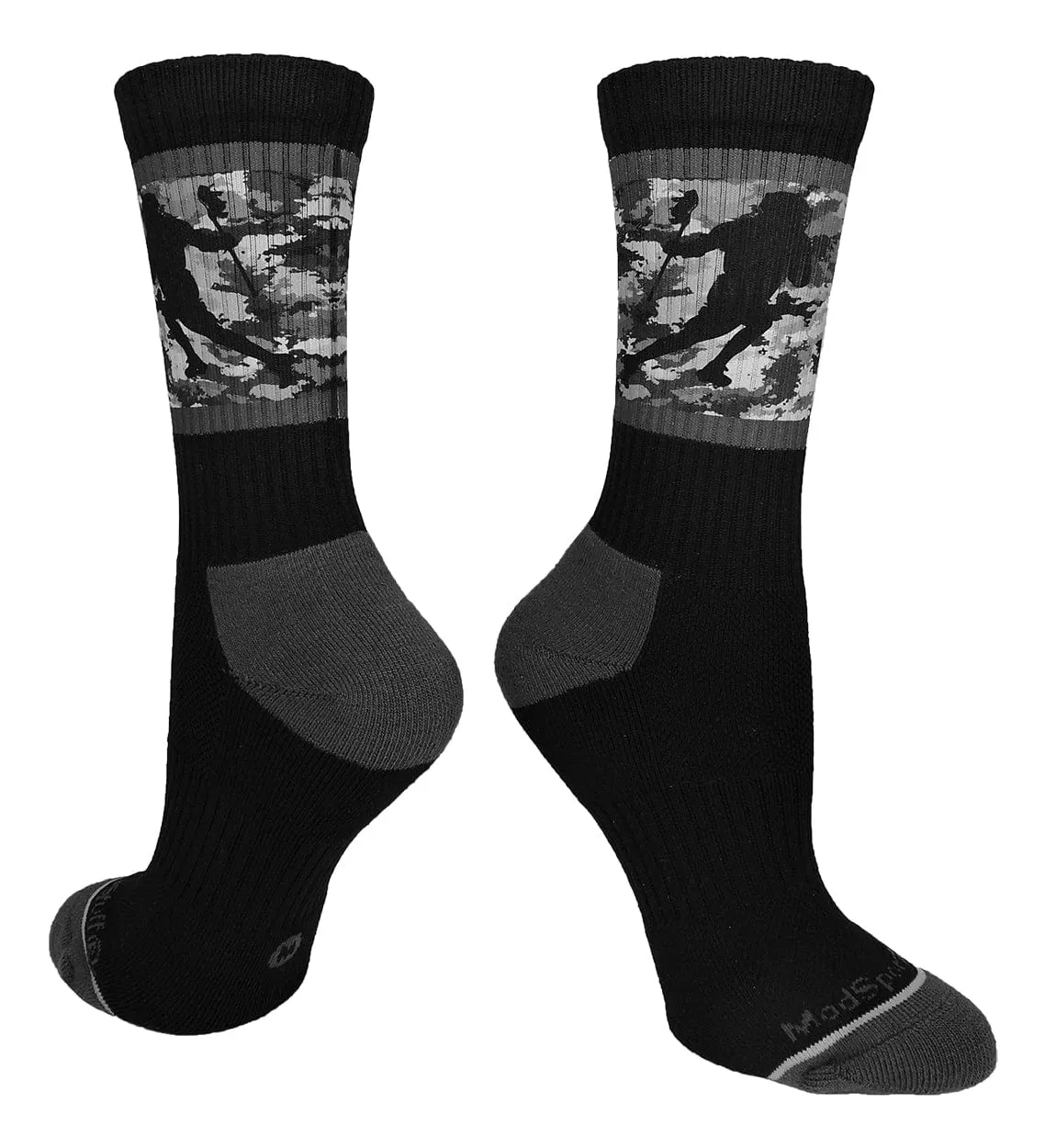 Sublimated Lacrosse Player Athletic Crew Socks