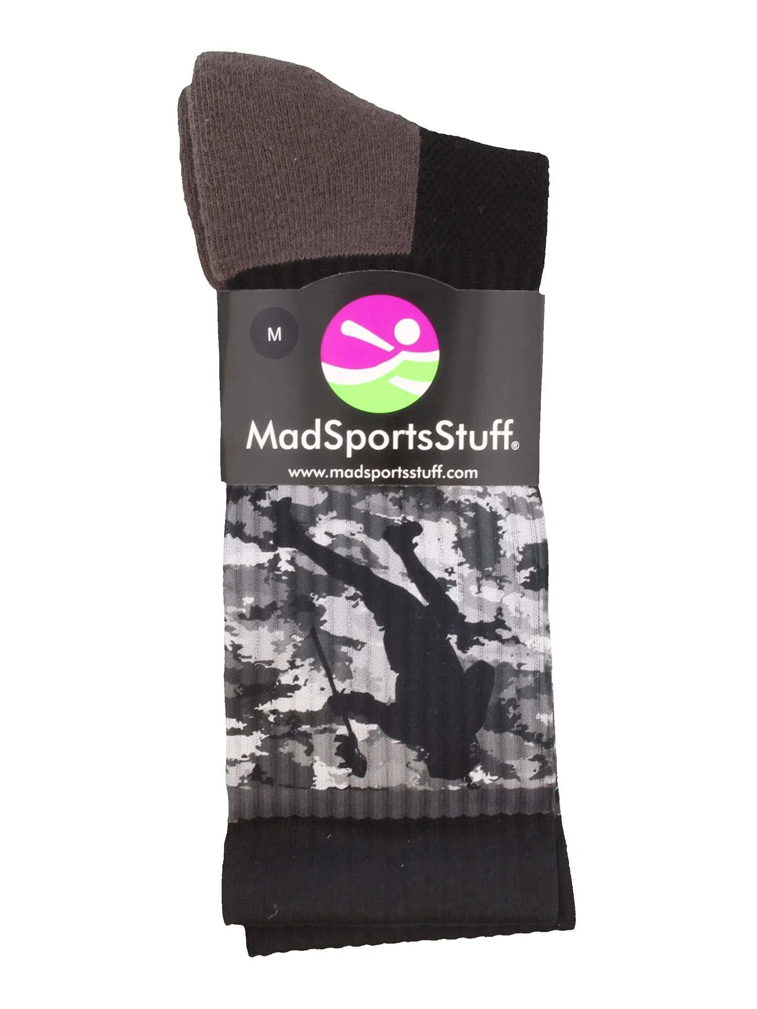 Sublimated Lacrosse Player Athletic Crew Socks