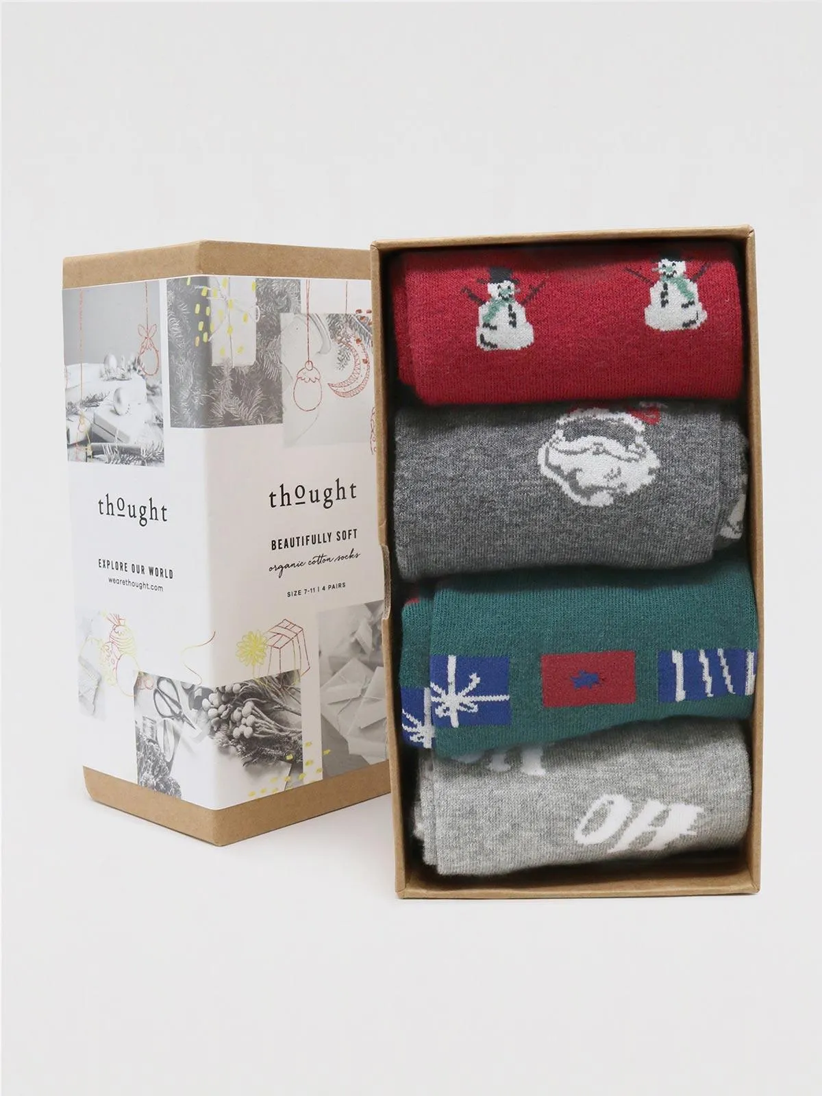 Talton Christmas Sock Box - Multi